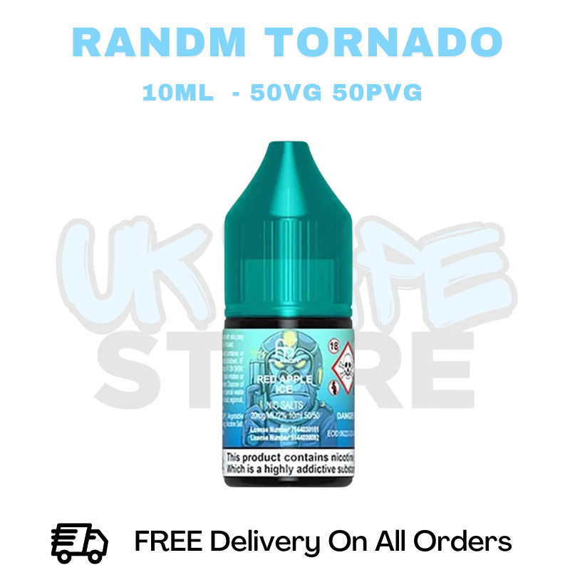 Buy Online RandM Tornado 7000 Red Apple Ice Nic Salt