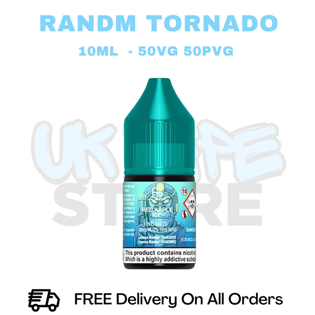 Buy Online RandM Tornado 7000 Red Apple Ice Nic Salt