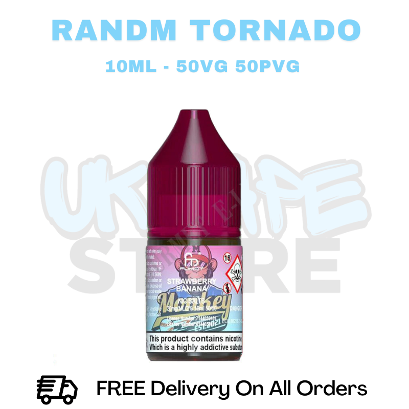 Buy Online RandM Tornado 7000 Strawberry Banana Nic Salt