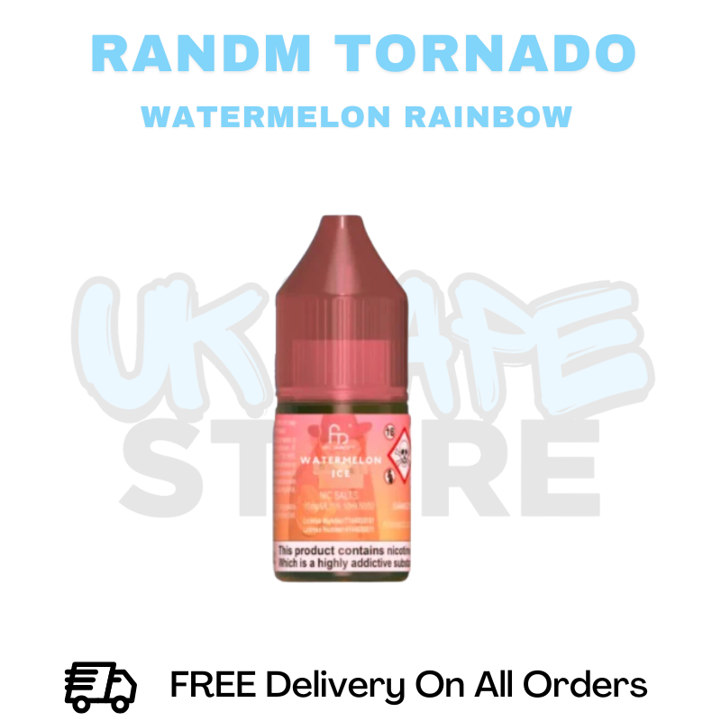 Buy Online RandM Tornado 7000 Watermelon Rainbow Nic Salt