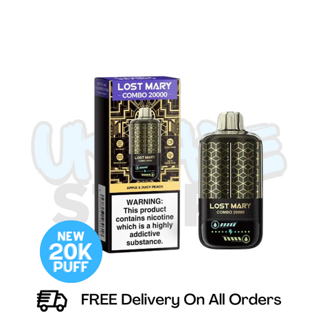 Buy Online Apple - Juicy Peach Lost Mary 20K Puff Puff Combo Kit
