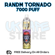 Buy Online Blackcurrant Ice RandM Tornado 7K 7000 Puff Vape - £5.99