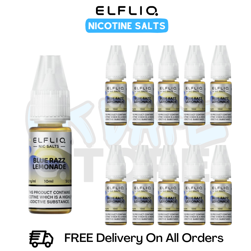 Blue Razz Lemonade ElfLiq Nicotine Salts Box Of 10