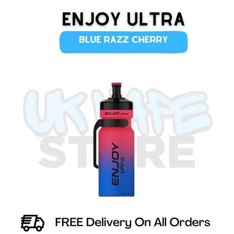 Buy Online Blue Razz Cherry Enjoy Ultra 9000 9K Puff - £6.99