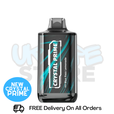 Buy Online Blue Razz Lemonade Crystal Prime Deluxe 18000 Puff - £9.99