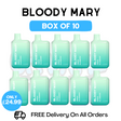 Shop Bloody Mary 600 Puff Blueberry Pack Of 10 - UK Vape World