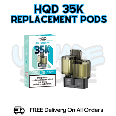 HQD 35K Puff Refil Pack Replacement Pods - £6.49