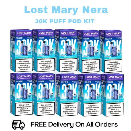 Buy Online Blue Sour Raspberry Lost Mary 30K Nera Kit Box Of 10