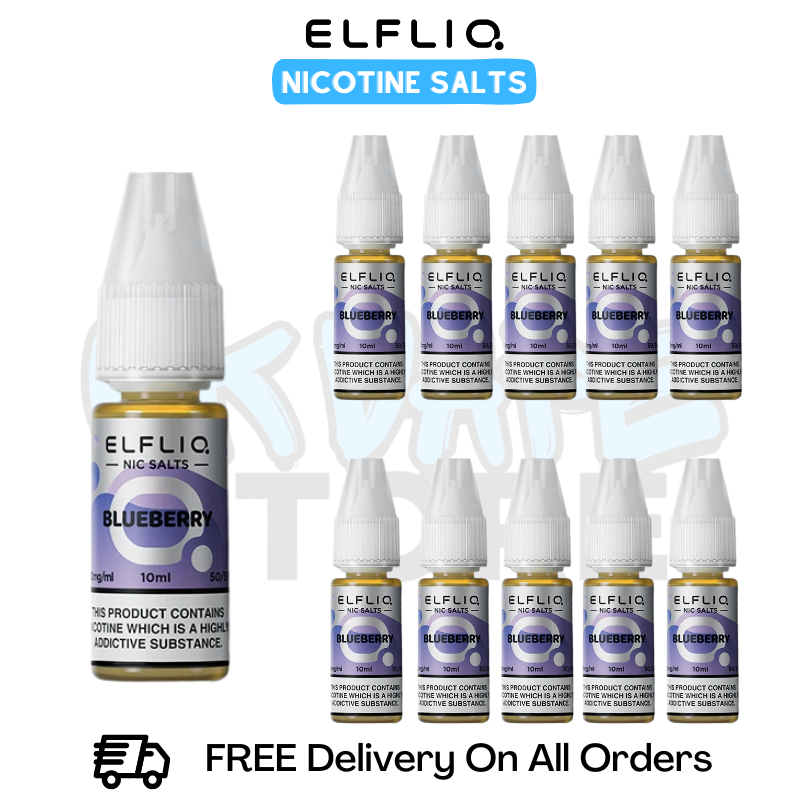 Blueberry ElfLiq Nicotine Salts Box Of 10