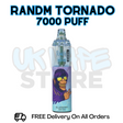 Buy Online Blueberry On ICE RandM Tornado 7K 7000 Puff Vape - £5.99
