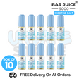Buy Online Blueberry Sour Raspberry Bar Juice 5000 Nicotine Salt Pack Of 10 - UK Vape Store