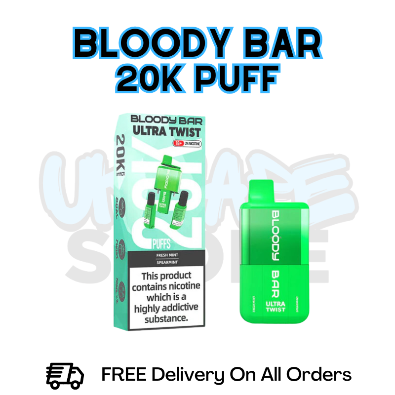 Fresh Mint - Spearmint  Bloody Bar 20K Prefilled Pod Kit