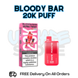 Strawberry Watermelon Bubblegum Bloody Bar 20K Disposable