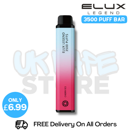 Shop Cherry Ice Elux Legend 3500 Puff Vape Kit - ONLY £6.99 - UK Vape Store