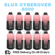 Buy Online Cherry Ice Elux CyberOver 6000 Box Of 10