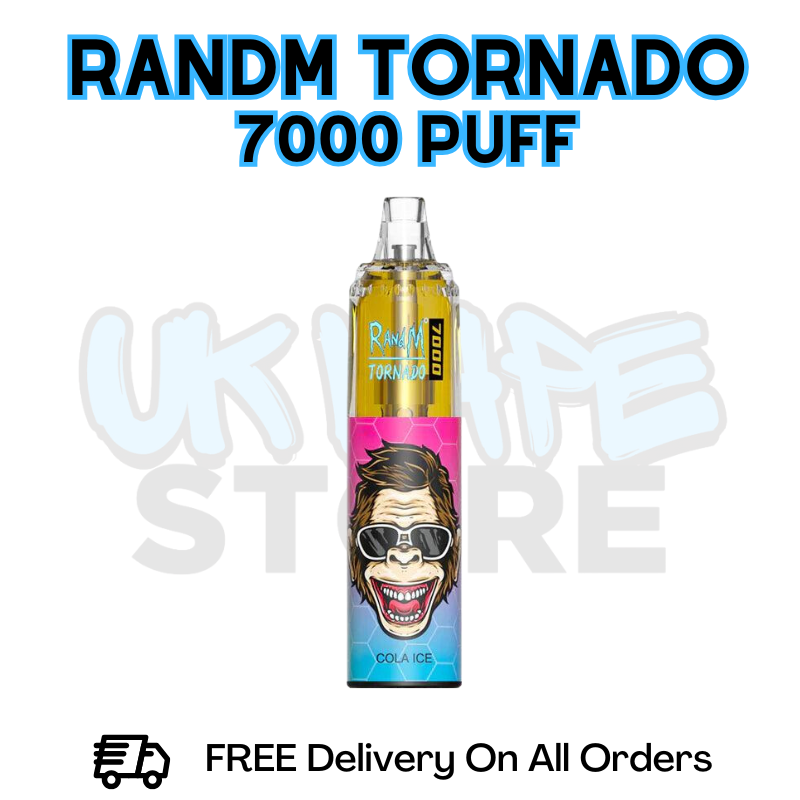 Buy Online Cola Ice RandM Tornado 7K 7000 Puff Vape - £5.99