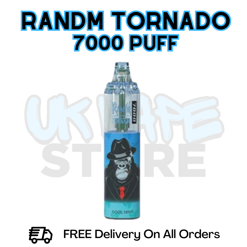 Buy Online Cool Mint RandM Tornado 7K 7000 Puff Vape - £5.99