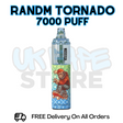 Buy Online Cotton Candy  RandM Tornado 7K 7000 Puff Vape - £5.99
