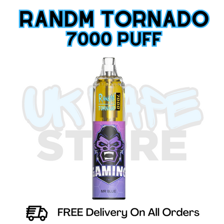Buy Online Dr Blue RandM Tornado 7K 7000 Puff Vape - £5.99