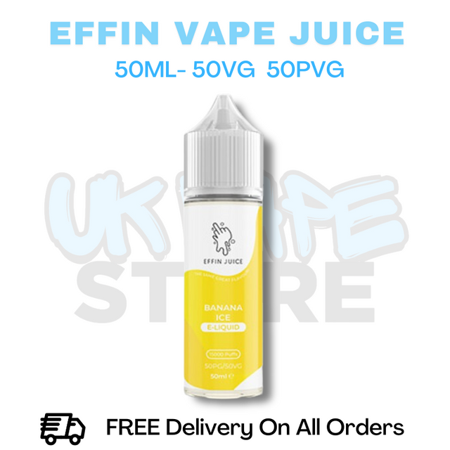 Buy Online Banana Ice Effin Juice Shortfil 50ML