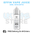 Buy Online Cotton Candy Ice Effin Juice Shortfil 50ML
