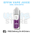 Buy Online EFF Berg Effin Juice Shortfil 50ML