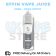 Buy Online Lychee Ice Effin Juice Shortfil 50ML