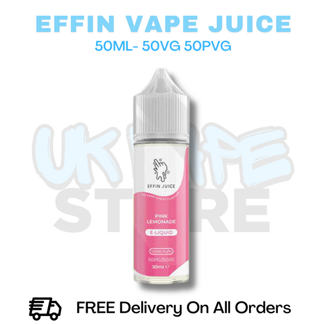 Buy Online Pink Lemonade Effin Juice Shortfil 50ML