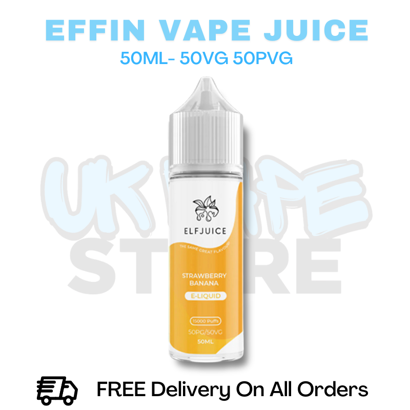 Buy Online Strawberry Banana Effin Juice Shortfil 50ML