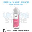 Buy Online Strawberry Ice Cream Effin Juice Shortfil 50ML