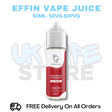Buy Online Strawberry Raspberry Effin Juice Shortfil 50ML