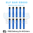 Buy Online Mad Blue ELF Bar EB600 Box Of 10