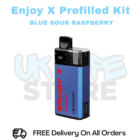 Buy Online Blue Sour Raspberry Enjoy X 10K Ultra Prefilled Pod Kit – ONLY £6.49