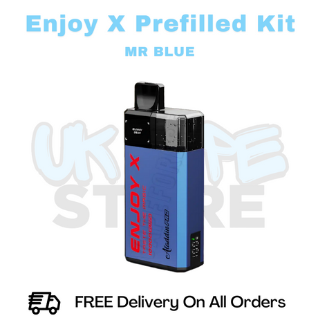 Buy Online Mr Blue Enjoy X 10K Ultra Prefilled Pod Kit – ONLY £6.49