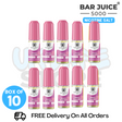 Shop Fizzy Cherry Bar Juice 5000 Nicotine Salt Pack Of 10 - UK Vape Store