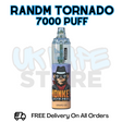 Buy Online Grape Ice RandM Tornado 7K 7000 Puff Vape - £5.99