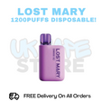 Buy Online Grape Lost Mary DM600 X2 1200Puff Disposable Vape Kit