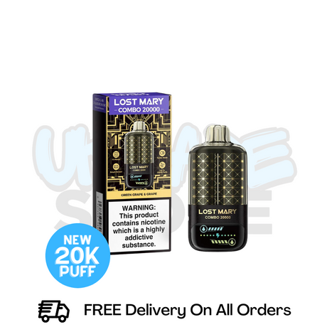 Buy Online Green Grape - Grape Lost Mary 20K Puff Puff Combo Kit