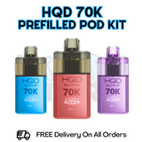 HQD 70K Puff 70,000 Glow Air Prefilled Pod Kit - £12.99