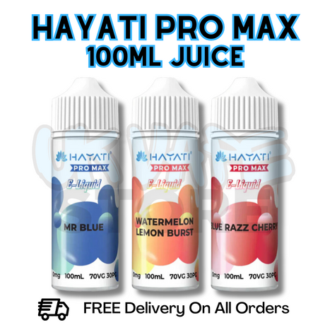 Shop Hayati Pro Max 100ML E Liquid | £5.99 - UK Vape Store