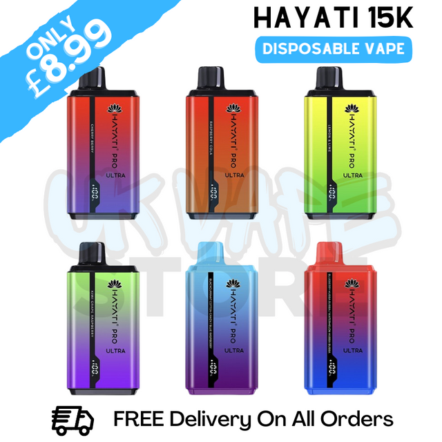 Buy Online Hayati Ultra 15K Twist 15000 Puff Bar Disposable Kit - UK Vape Store