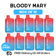 Shop Bloody Mary 600 Puff ICE POP Pack Of 10 - UK Vape Store