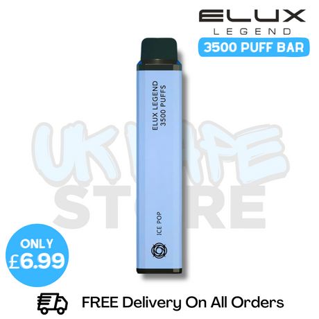 Shop Ice Pop Elux Legend 3500 Puff Vape Kit - ONLY £6.99 - UK Vape World