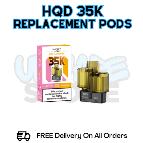 HQD 35K Puff Refil Pack Replacement Pods - £6.49