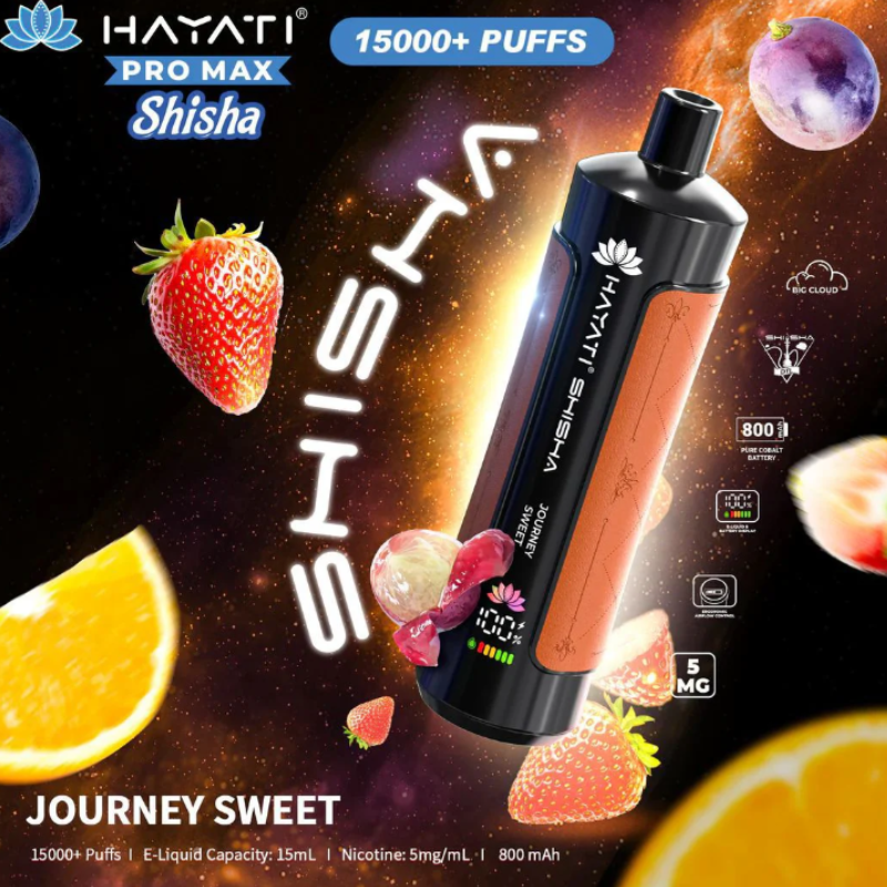 Journey Sweet Hayati Shisha 15K Puff Vape Kit