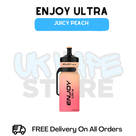 Buy Online Juicy Peach Enjoy Ultra 9000 9K Puff - £6.99