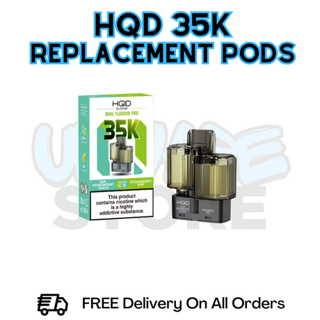 HQD 35K Puff Refil Pack Replacement Pods - £6.49