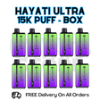 Buy Online Kiwi Grape Raspberry Hayati Pro Ultra 15K Puffs Box Of 10 - £85.99