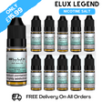 Buy Online Kiwi Passionfruit Guava Elux Legend Nicotine Salt Pack Of 10 - UK Vape Store