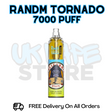 Buy Online Kiwi passionfruit Guava RandM Tornado 7K 7000 Puff Vape - £5.99